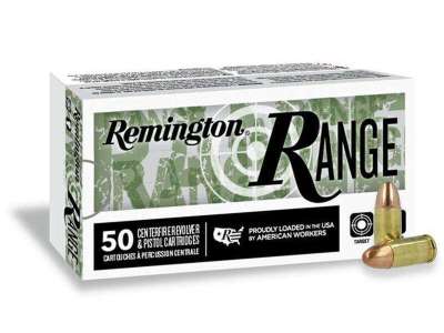 REMINGTON 9MM LUGER 115GR FMJ RANGE HANDGUN 50 RD/BX 20 BX/CS