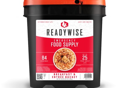 ReadyWise RW01184 Meals Ready to Eat Freeze Dried Entrees 84 Servings Per Bucket