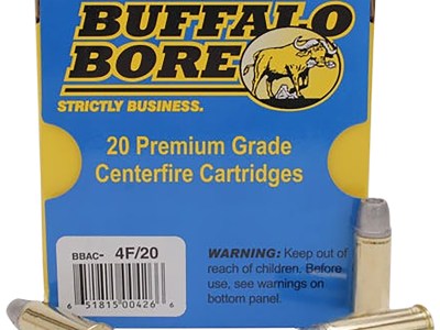 Buffalo Bore Ammunition 4F20 Deer Grenade Strictly Business 44Rem Mag +P 240gr Gas Checked Hollow Point 20 Per Box/12 Case