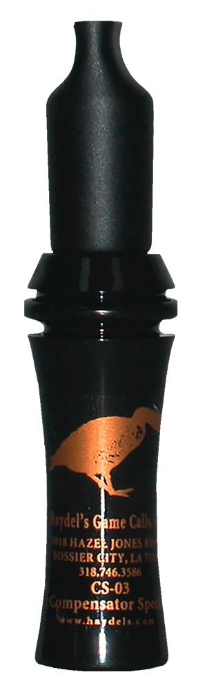 Haydel’s Game Calls CS03 Compensator  Open Call Specklebelly Sounds Attracts Geese Black Acrylic