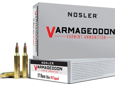 Nosler 65105 Varmageddon  17Rem 20gr Flat Base Tipped 20 Per Box/20 Case