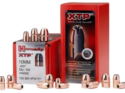 Hornady 40060 XTP  10mm Auto .400 200 gr Hollow Point XTP 100 Per Box/ 15 Case
