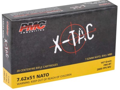 PMC 7.62 X 51 (308WIN)147GR FMJ-BT 20RD BX 500RD CASE