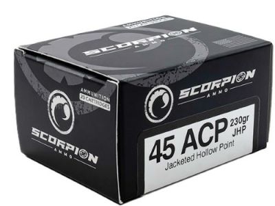 SCORPION 45ACP – 230GR JHP 20RD 10BX/CS