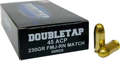 DOUBLETAP 45ACP 230GR FMJ-RN – MATCH 50RD 20BX/CS