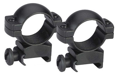 TRADITIONS RINGS 1″ WEAVER – HIGH MATTE BLACK