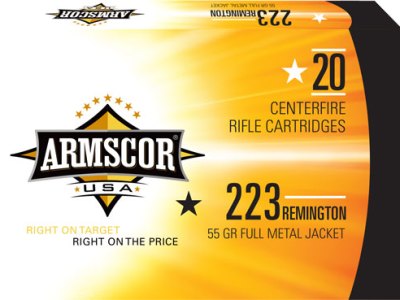 ARMSCOR 223 REM 55GR FMJ – 20RD 50BX/CS