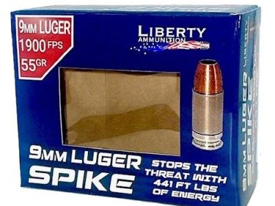 LIBERTY SPIKE 9MM 55GR – COPPR HP 20RD 50BX/CS