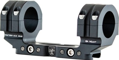 MPA SCOPE MOUNT BA 1-PC 30MM – 1.250″ 0 MOA BLACK
