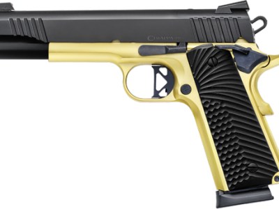 CHIAPPA 1911 SUPERIOR GRADE – 45ACP 5″ 8RD BLACK/GOLD