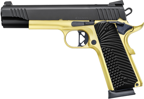 CHIAPPA 1911 SUPERIOR GRADE – 45ACP 5″ 8RD BLACK/GOLD