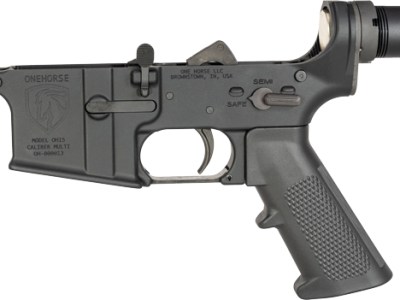 ONE HORSE AR15 COMPLETE LOWER – RECEIVER ALUMINUM BLACK