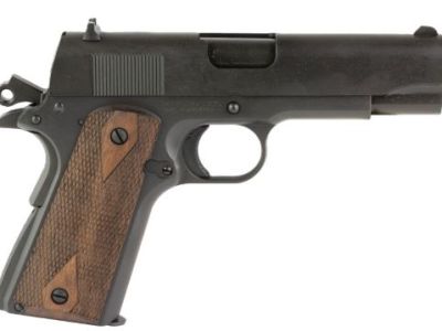 TISAS 1911 TANK COMMANDR 45ACP – 4.25″ BBL WOOD GRIP 7RD BLACK