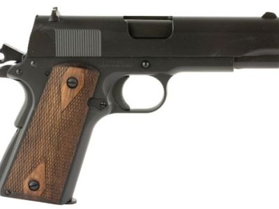 TISAS 1911 TANK COMMANDR 9MM – 4.25″ BBL WOOD GRIP 9RD BLACK