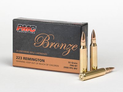 PMC 223A 223REM 55GR FMJBT 20RD BOX 1000RD CASE
