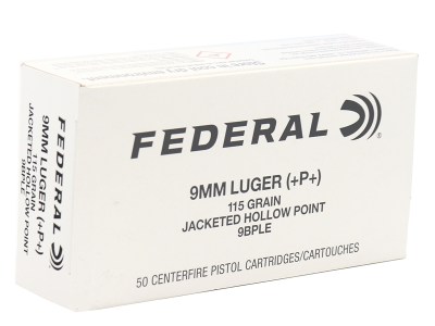 FEDERAL CLASSIC HI SHOK 9MM+P+ 115GR JHP 50RD BX 1000RD CASE