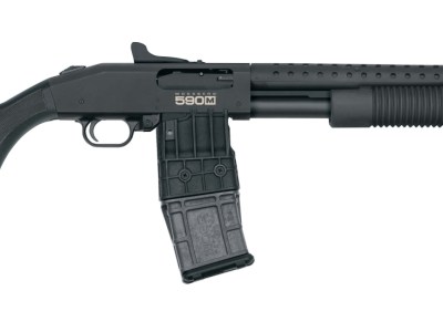 MOSSBERG 590M MAG FED 12GA SHTGN 10+1 18.5″ W/ HEAT SHIELD