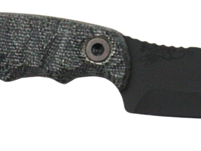 HALF FACE BLADES HUMINT 3″ BLADE, 8″OA, CPM S45VN STEEL, ARMOR BLK, GRY MICARTA GRIP