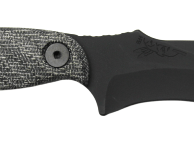 HALF FACE BLADES EXTREMIS 3.5″ BLADE, 7.5″OA, S45VN STEEL, ARMOR BLK, GRAY MICARTA GRIP