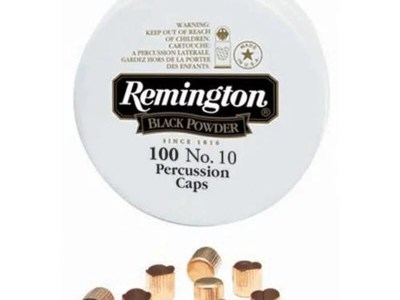 REMINGTON PERCUSSION CAP #10 100/TIN 100 RD/BX 50 BX/CS