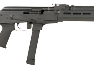 CENTURY ARMS WASR MC10 9MM RIFLE 17.5″ BLACK, TRIANGLE STOCK, 1-33RD GLOCK MAG