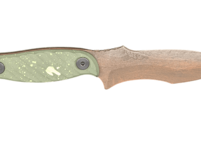 HALF FACE BLADES EXTREMIS DOOMSDAY 3.5″ BLADE, 7.5″OA, S45VN STEEL, MICARTA GRIP