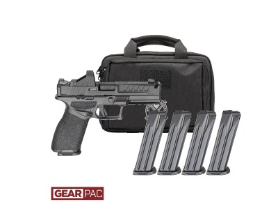 SPRINGFIELD ARMORY ECHELON 4.5F COMP 15RD FS 9MM PISTOL U DOT GEAR PAC VIRIDIAN RFX11,BAG,4MAGS