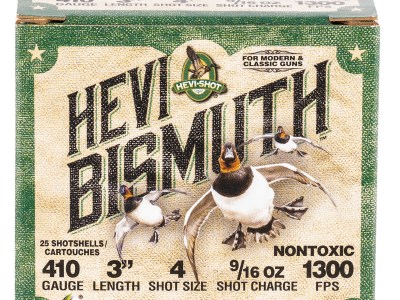 HEVI-Shot HS19004 HEVI-Bismuth 410Gauge 3″ 9/16oz Bismuth 4Shot 25 Per Box/10 Case