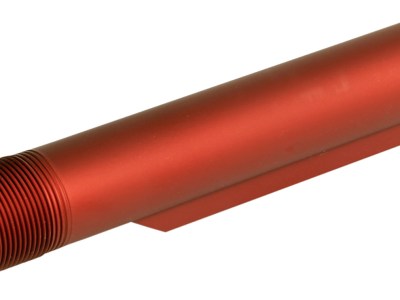 LBE Unlimited MBUF002RED Mil-Spec Buffer Tube  6 Position AR-15 Red