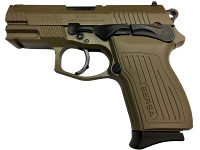 Bersa TPR9CFDE TPRC  Sports South Exclusive 9mm Luger 13+1, 3.50″ Black Steel Barrel, Flat Dark Earth Serrated Steel Slide & Aluminum Frame w/Picatinny Rail, Ambidextrous