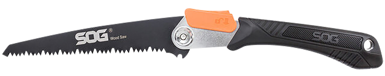 S.O.G SOGF10NCP Wood Saw  Folding Saw 8.25″ Black High Carbon Steel Blade Black GRN Handle 17.25″ Long
