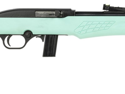 Rossi RS22L1811TL RS22  Full Size 22 LR 10+1 18″ Matte Black Steel Barrel, Matte Black Grooved Aluminum Receiver, Teal Synthetic Fixed Stock