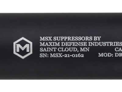 Maxim Defense MXM48351 DRF  22 Cal (Rimfire), 5.90″ Black Titanium/Aluminum, 1/2″-28 tpi Direct Thread Mount