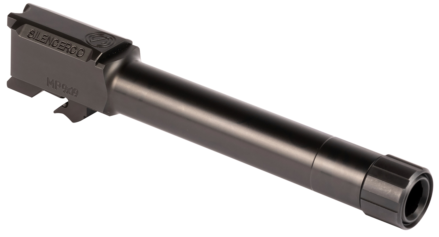 SilencerCo AC2023 S&W  9mm Luger 4.75″ Threaded Black Nitride Stainless Steel, Fits S&W M&P