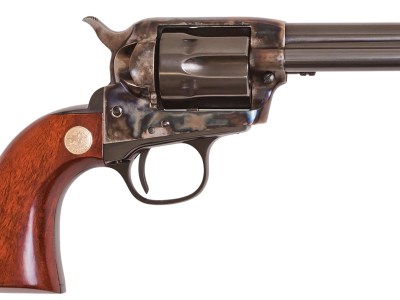 Cimarron CA990 Model P Jr Dual Cylinder 32 H&R Mag/32-20 Win 6 Shot 3.50″ Blued Steel Barrel, Blued Cylinder, Color Case Hardened Steel Frame, Wood Grip, Exposed Hammer