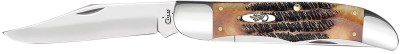 Case 03574 Hunter  4.10″ Folding Plain Mirror Polished Tru-Sharp SS Blade, 6.5 BoneStag Handle