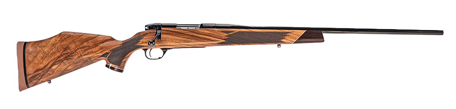Weatherby MDX01N222RR4T Mark V Deluxe Varmintmaster 22-250 Rem 24″ Threaded Barrel, Drilled & Tapped Steel Receiver, Monte Carlo High Gloss Walnut Wood Stock