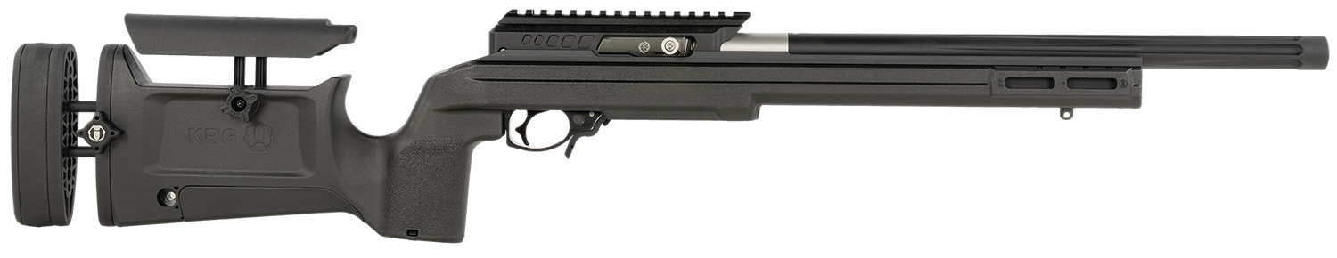 Tactical Solutions AHD2MBXKBLK X-Ring VR Gen2 22 LR 16.50″ Matte Black Fluted Threaded Barrel, Matte Black Aluminum Receiver w/Picatinny Rail, Black Stock