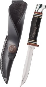 CASE KNIVES BUFFALO HORN – HUNTER & LEATHER SHEATH