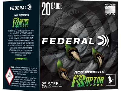 Federal RRS2092  Rob Roberts Raptor 20Gauge 3″ 1oz 2Shot 25 Per Box/10 Case