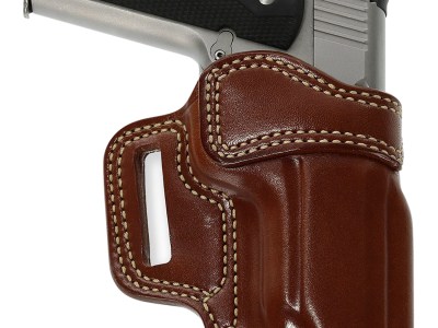 Galco AV266 Avenger  OWB Tan Leather Belt Slide Fits 4-4.25″ 1911