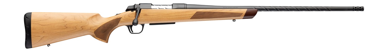 Browning 035849211 AB3 Pro Hunter Deluxe Full Size 243 Win 5+1 22″ Matte Blued Spiral Fluted Threaded Barrel, Matte Blued Steel Drilled & Tapped Receiver, Maple Fixed Stock