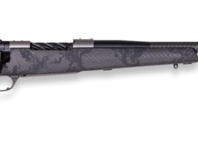 Weatherby MGT01N7MMBR18B Mark V Backcountry Guide TI 7mm BC 3+1 16″ + 2″ Graphite Black Cerakote Fluted Threaded Barrel, Titanium Drilled & Tapped Receiver, Exposed Carbon  w/Carbide Black Accents Fix