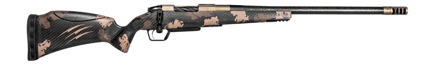 Fierce Firearms RIVSCX22CM18BDS Carbon Rival XP 2.0 22 Creedmoor 18″ Smoked Bronze Cerakote Spiral Fluted Stainless Steel Barrel & Drilled & Tapped Receiver, Desert Shadow Camo Adj Comb Carbon Fiber S