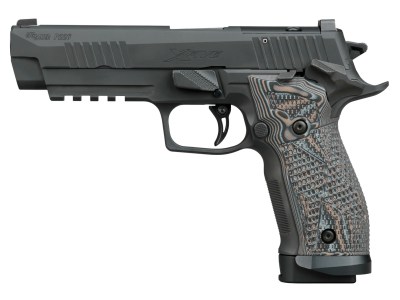 Sig Sauer 226X59XTMSAORXSL P226 XFive Extreme Full Size 9mm Luger 20+1 5″ Bull Barrel, Black Nitron Stainless Steel Optic Ready/Serrated Slide & Frame w/Beavertail & Picatinny Rail, Custom Hogue G10 P