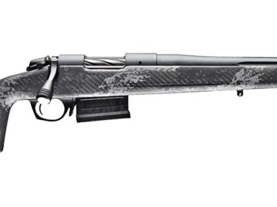 Bergara Rifles B14S7515 B-14 Crest 25 Creedmoor 5+1 20″ Sniper Gray Cerakote Fluted Threaded Barrel & Steel Drilled & Tapped Receiver, Fixed Carbon Fiber w/Black & Gray Sponge Accents Stock, Right Han