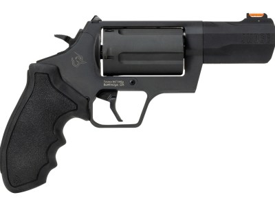 Taurus 2-JUDGE31 Judge  45 Long Colt/410 Gauge 5 Shot 3″ Black Stainless Steel Barrel, Frame & Cylinder, Black Rubber Grip, Transfer Bar Safety