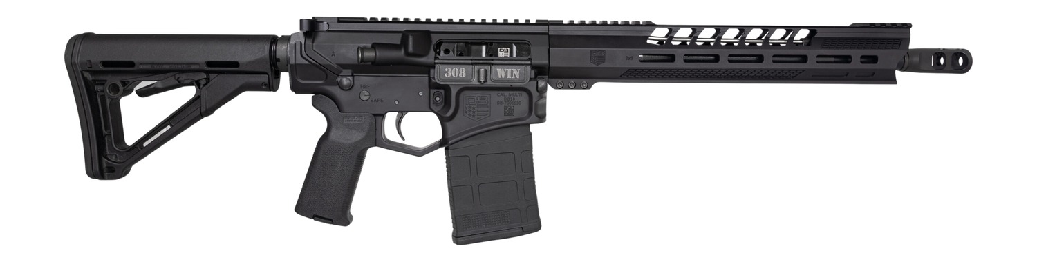 Diamondback DB2430C001 DB10 SBR 308 Win 20+1 13.50″ Black Nitride Threaded Barrel, Black Anodized Aluminum Receiver w/Picatinny Rail, M-LOK Handguard, Magpul Black Polymer Furniture