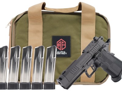 Alpha Foxtrot AA39X1QIG-XDBK20-PROM AF1911 Romulus Promo Compact Frame 9mm Luger 20+1 3.50″ Black DLC Threaded Compensated Barrel, Black DLC Stainless Steel Optic Ready/Serrated Slide & Frame w/Beaver