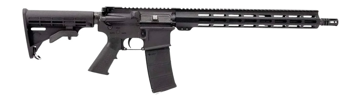 Andro Corp Industries 55616BB ACI-15 Bravo 5.56 NATO 30+1 16″ Black Nitride Threaded Barrel, Black Anodized Aluminum Receiver w/Picatinny Rail, M-LOK Handguard, M4 Black Polymer Stock, A2 Grip, Ambide